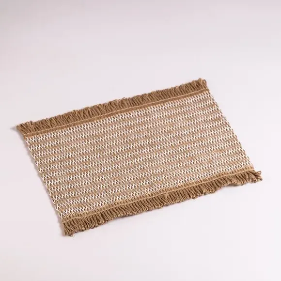 2-Pack Rectangle Placemats - Natural, Jute