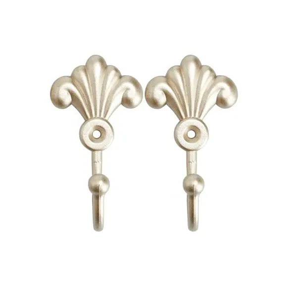 2-Pack Scroll Hooks - Champagne, Metal image