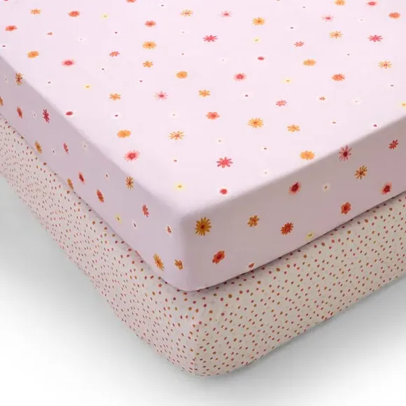 2-Pack Single Fitted Sheets - Lilac, Polycotton