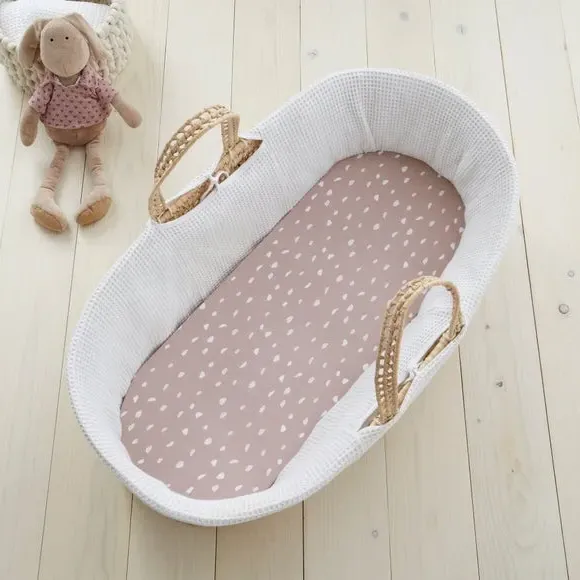 2-Pack Spotted Fitted Sheets - Pink, Cotton