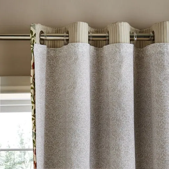 2-Panel Eyelet Curtain Linings - Natural