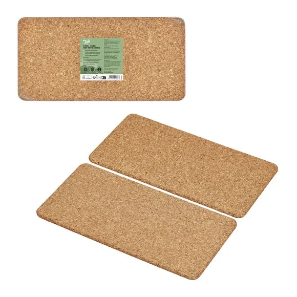 2-Piece Hot Pot Stand Set - Natural, Cork