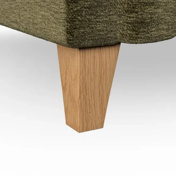 2-Seater Chesterfield Sofa - Olive, Chenille