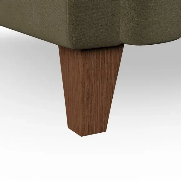 2-Seater Chesterfield Sofa - Olive, Velvet