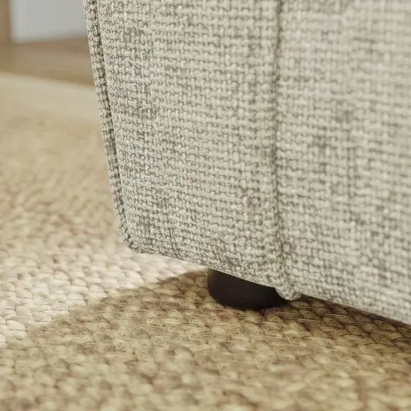2-Seater Curved Arm Sofa - Mushroom, Chenille