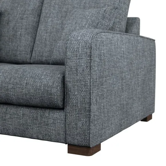 2-Seater Deep Sit Sofa - Charcoal, Chenille