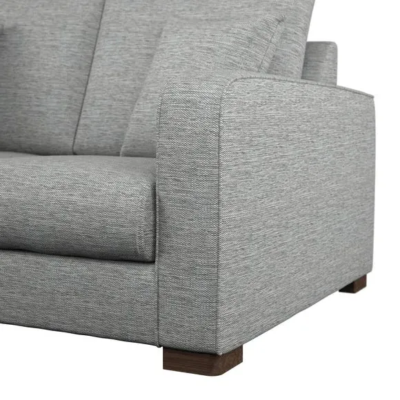2-Seater Deep Sit Sofa - Grey, Fabric