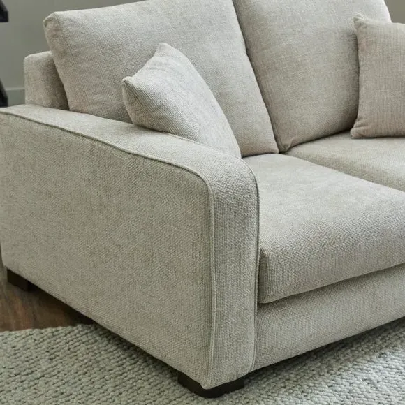 2-Seater Deep Sit Sofa - Mushroom, Chenille