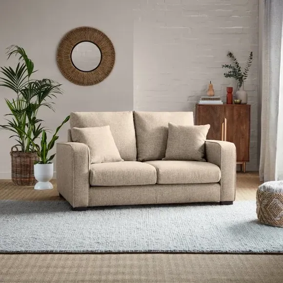 2-Seater Deep Sit Sofa - Natural, Multi Weave