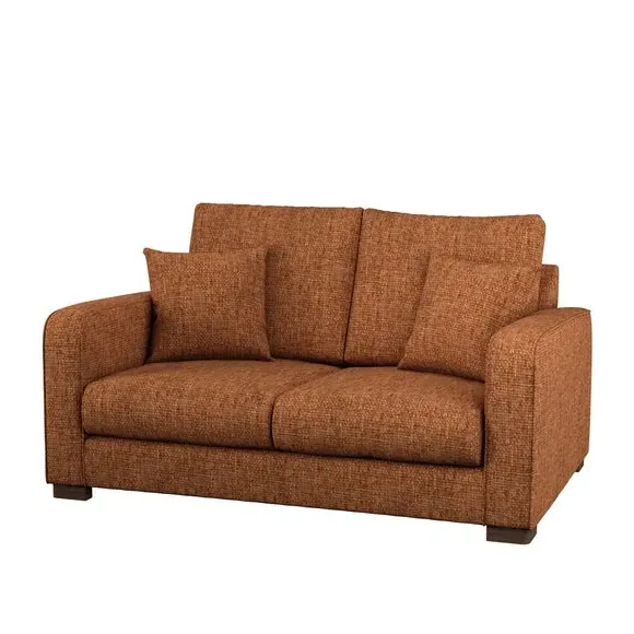 2-Seater Deep Sit Sofa - Rust, Chenille
