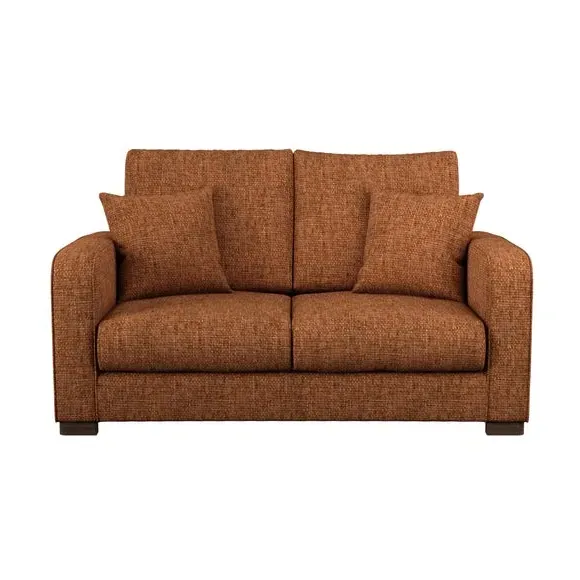 2-Seater Deep Sit Sofa - Rust, Chenille