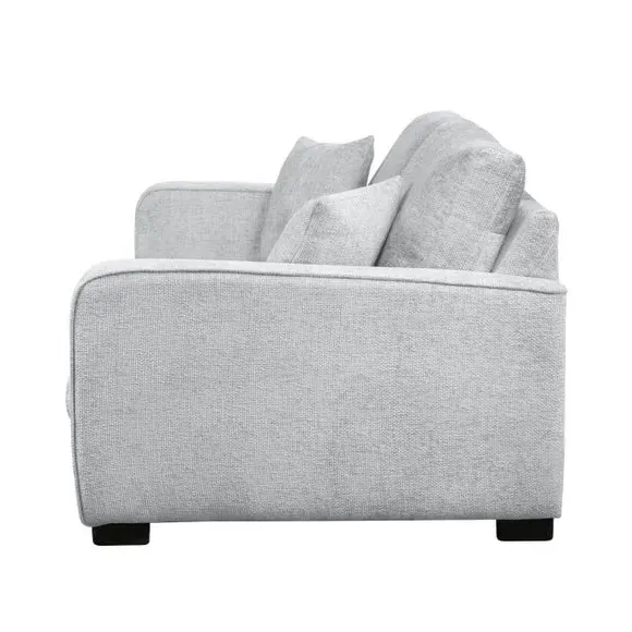 2-Seater Deep Sit Sofa - Silver, Chenille