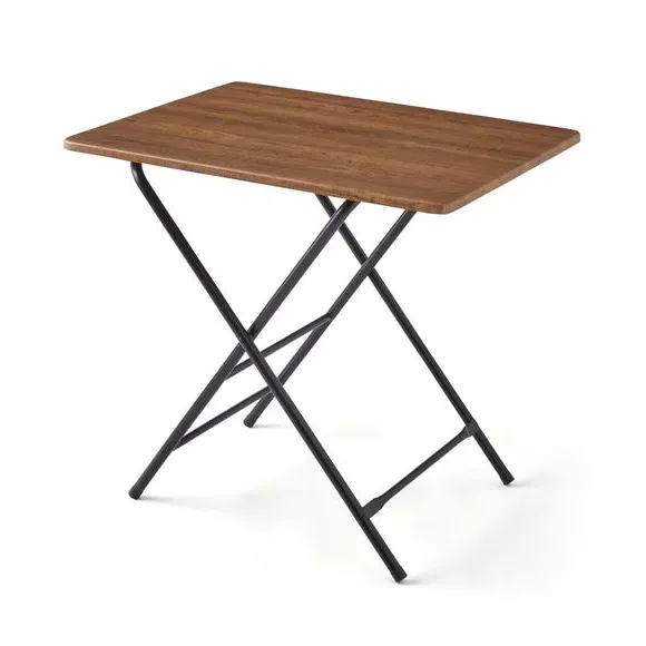 2-Seater Folding Square Table - Oak, Wood