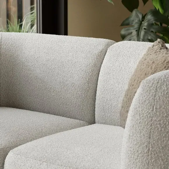 2-Seater Modular Sofa - Natural, Boucle