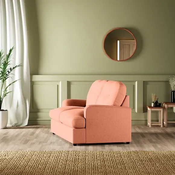 2-Seater Sofa Bed Convertible - Apricot, Velvet