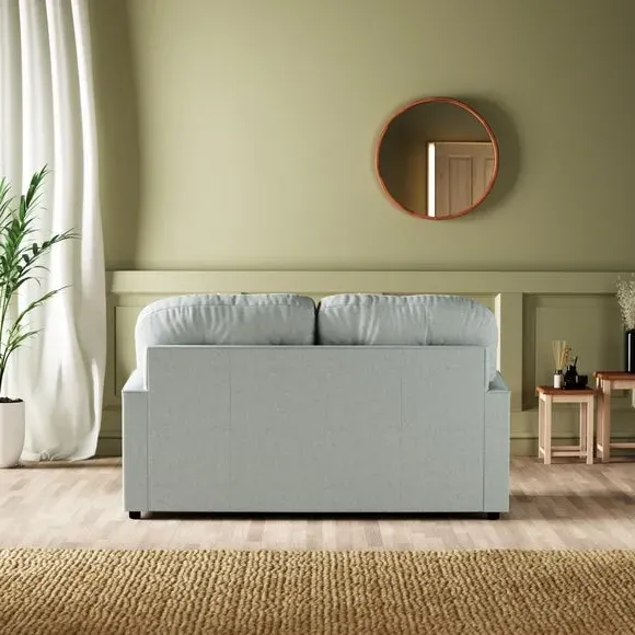 2-Seater Sofa Bed Convertible - Blue, Velvet
