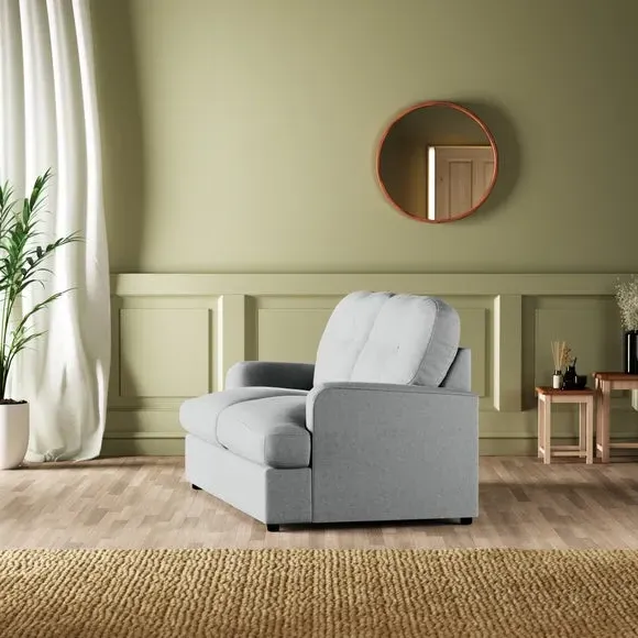2-Seater Sofa Bed Convertible - Grey, Velvet