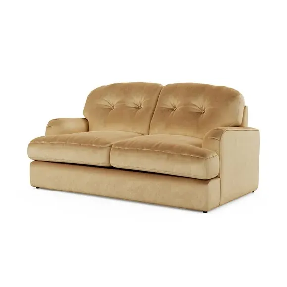 2-Seater Sofa Bed Convertible - Honey, Velvet