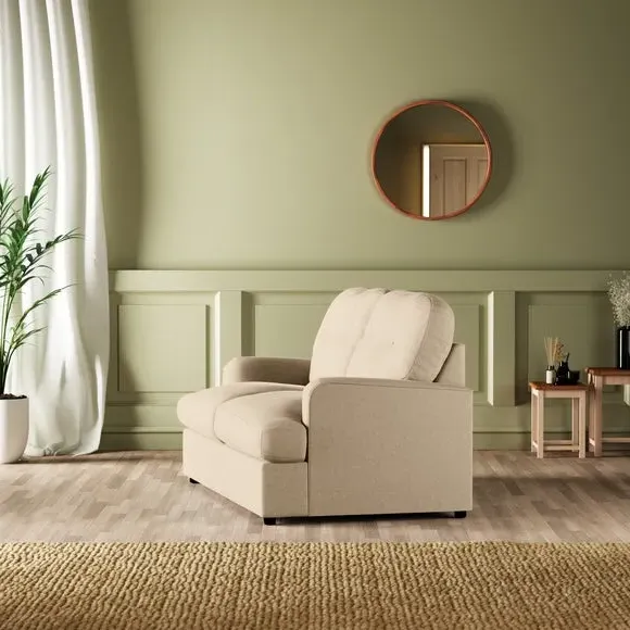 2-Seater Sofa Bed Convertible - Sand, Velvet