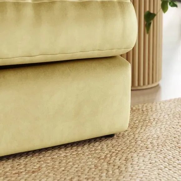 2-Seater Sofa Bed Convertible - Sunshine, Velvet