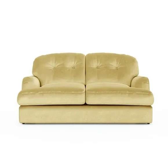 2-Seater Sofa Bed Convertible - Sunshine, Velvet