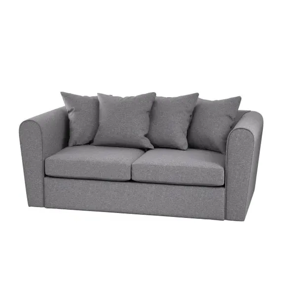 2-Seater Sofa Bed with Curved Arms - Grey