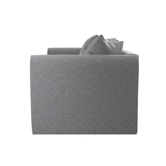 2-Seater Sofa Bed with Curved Arms - Grey