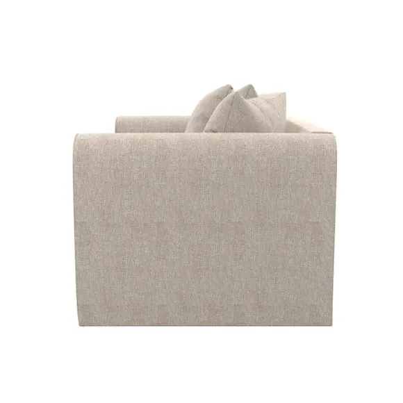 2-Seater Sofa Bed with Curved Arms - Natural