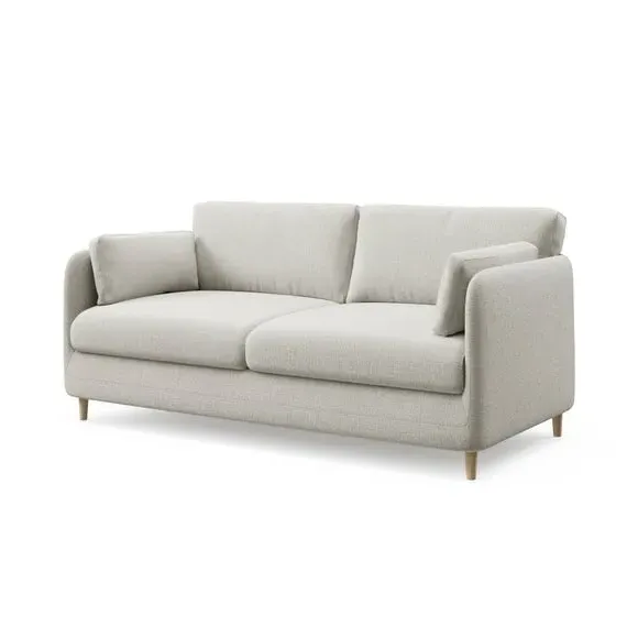 2-Seater Sofa Bed with Pull-Out - Natural