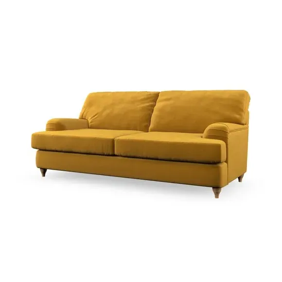 2-Seater Sofa Bed with Storage - Amber, Velvet