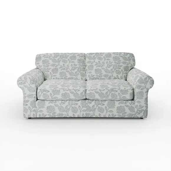 2-Seater Sofa Bed with Storage - Blue, Fabric