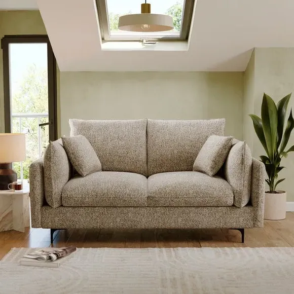 2-Seater Sofa Bed with Storage - Bronze, Chenille