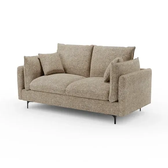 2-Seater Sofa Bed with Storage - Bronze, Chenille