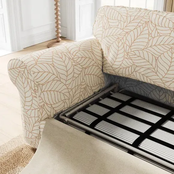2-Seater Sofa Bed with Storage - Butterscotch, Fabric