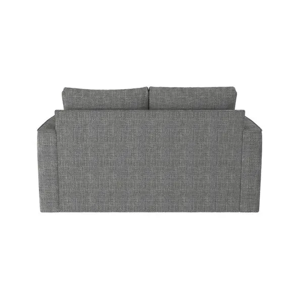 2-Seater Sofa Bed with Storage - Charcoal, Chenille