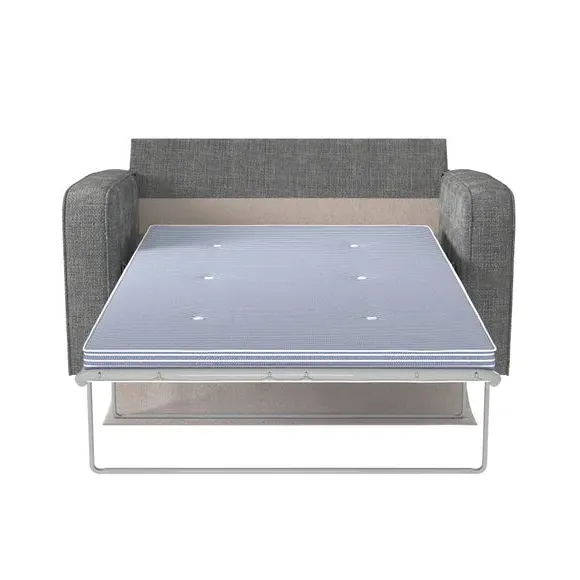 2-Seater Sofa Bed with Storage - Charcoal, Chenille