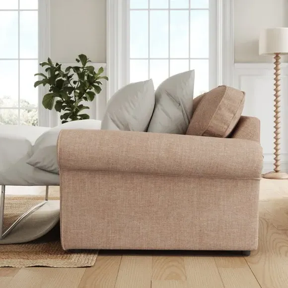 2-Seater Sofa Bed with Storage - Clay, Chenille