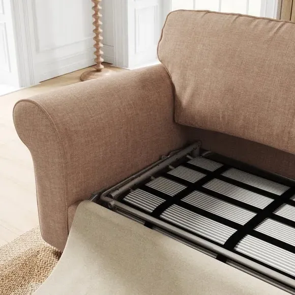 2-Seater Sofa Bed with Storage - Clay, Chenille