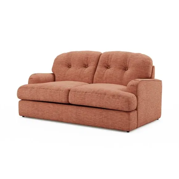 2-Seater Sofa Bed with Storage - Clay, Faux Linen