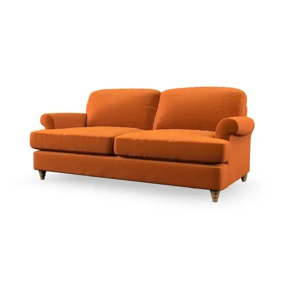 2-Seater Sofa Bed with Storage - Ginger, Velvet