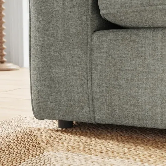 2-Seater Sofa Bed with Storage - Grey, Chenille