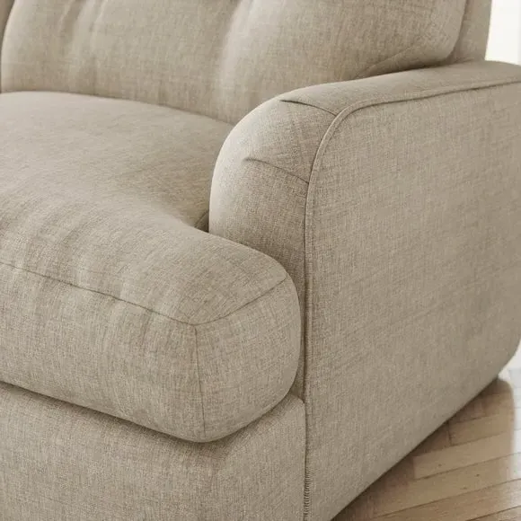 2-Seater Sofa Bed with Storage - Mole, Faux Linen
