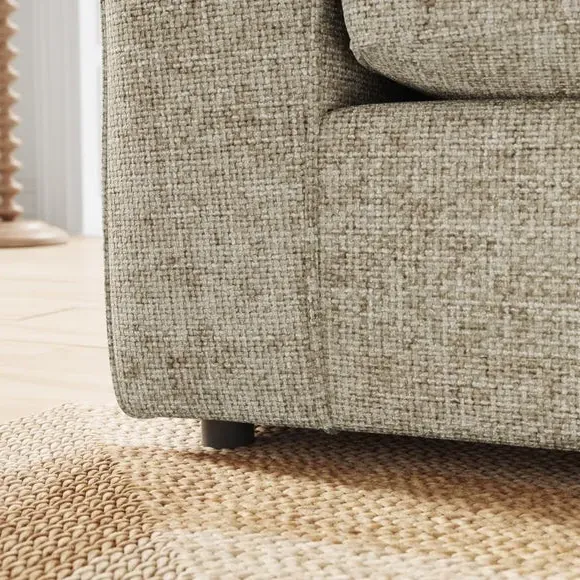2-Seater Sofa Bed with Storage - Mushroom, Chenille
