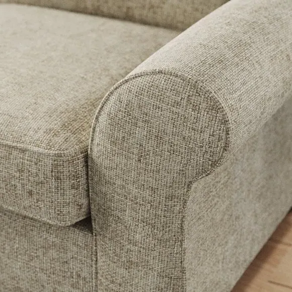 2-Seater Sofa Bed with Storage - Mushroom, Chenille