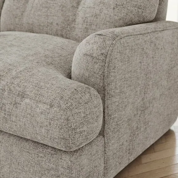 2-Seater Sofa Bed with Storage - Mushroom, Chenille