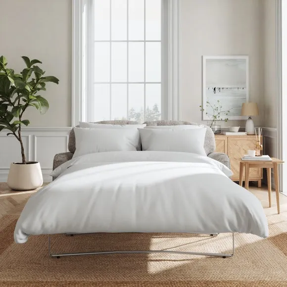 2-Seater Sofa Bed with Storage - Mushroom, Chenille image