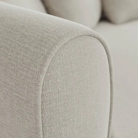 2-Seater Sofa Bed with Storage - Natural, Chenille