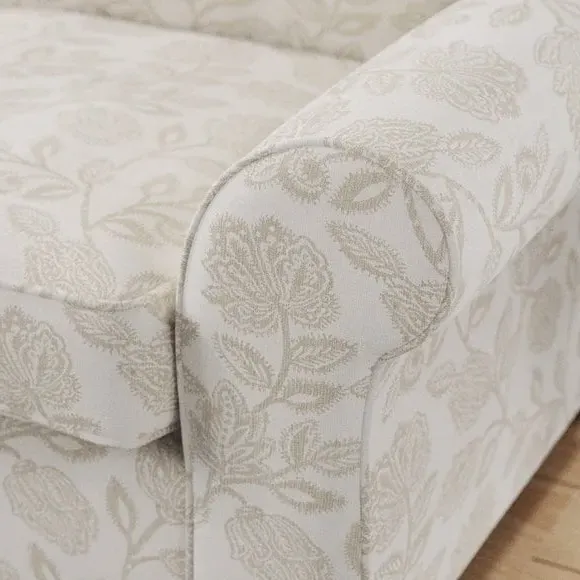 2-Seater Sofa Bed with Storage - Natural, Fabric