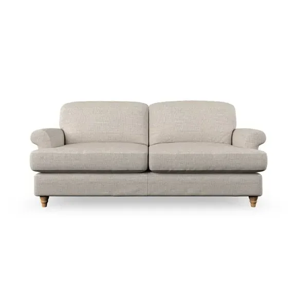 2-Seater Sofa Bed with Storage - Natural, Weave