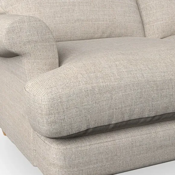 2-Seater Sofa Bed with Storage - Natural, Weave